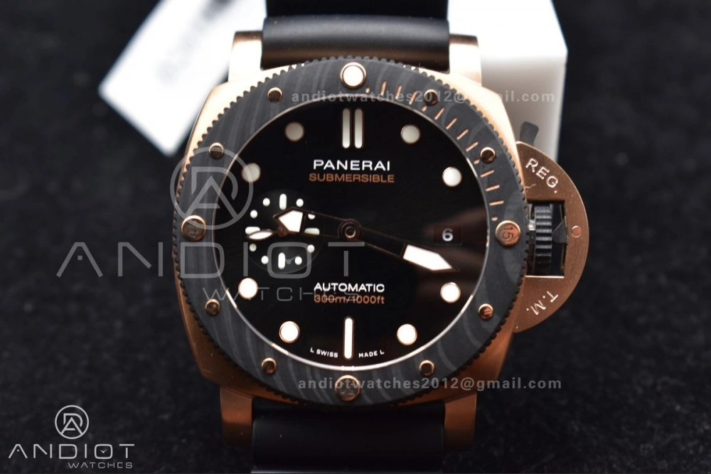 PAM1070 W SBF 1:1 Best Edition Black Dial on Black Rubber Strap P900