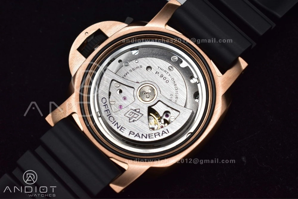 PAM1070 W SBF 1:1 Best Edition Black Dial on Black Rubber Strap P900