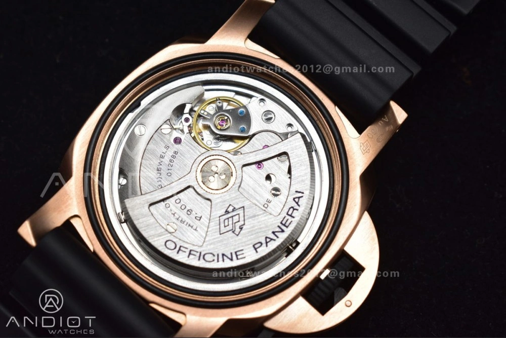 PAM1070 W SBF 1:1 Best Edition Black Dial on Black Rubber Strap P900