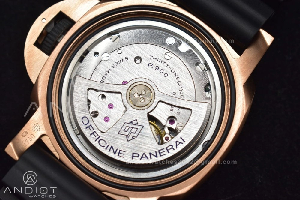 PAM1070 W SBF 1:1 Best Edition Black Dial on Black Rubber Strap P900