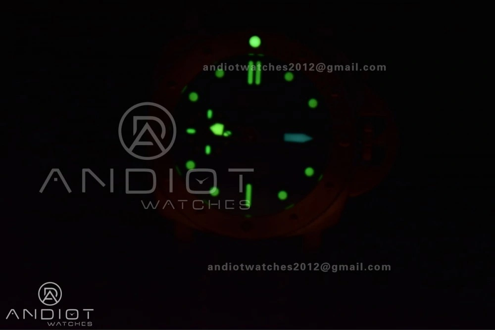 PAM1074 W Bronzo VSF 1:1 Best Edition Blue Dial on Blue Calfskin Strap P.900 Clone