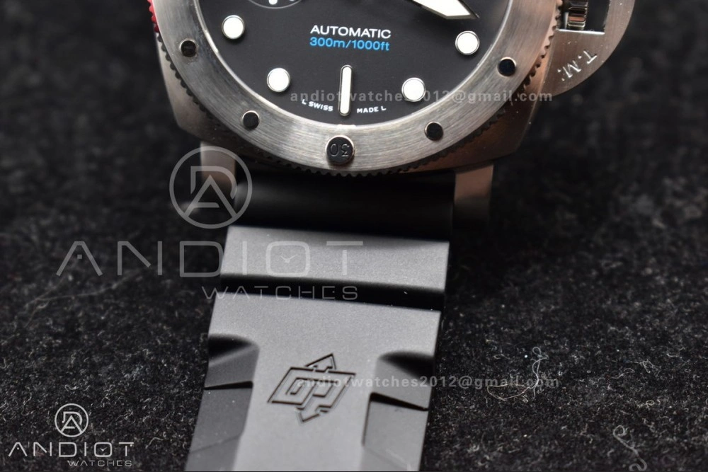 PAM1229 Y SBF 1:1 Best Edition Black Dial on Black Rubber Strap P900
