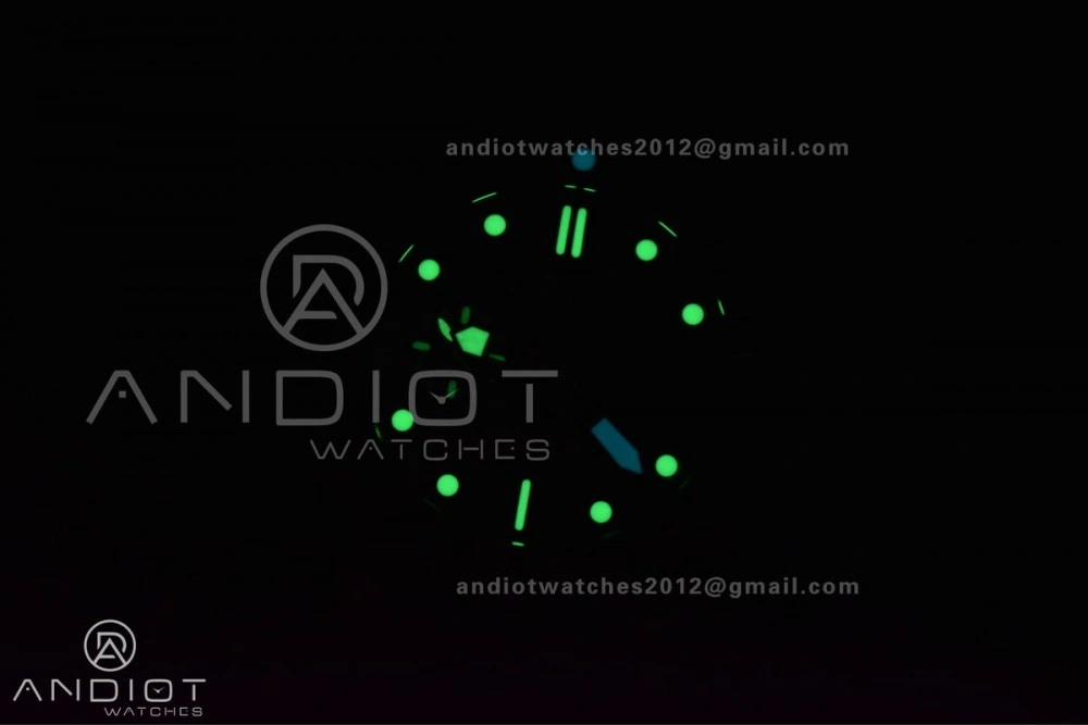 PAM1232 W Carbotech SBF 1:1 Best Edition Blue Dial on Blue Rubber Strap P900