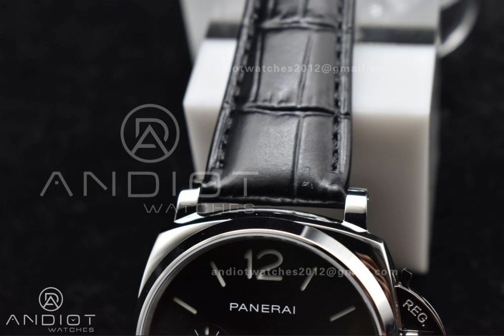 PAM1250 Luminor Due 42mm VSF Best Edition Gray Dial on Black Leather Strap P900