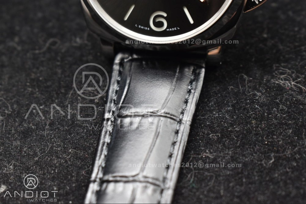 PAM1250 Luminor Due 42mm VSF Best Edition Gray Dial on Black Leather Strap P900