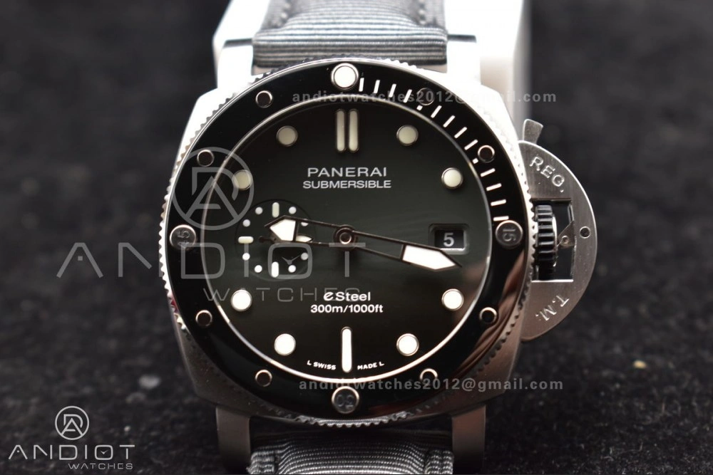 PAM1288 Y SBF 1:1 Best Edition Gray Dial on Gray Nylon Strap P900