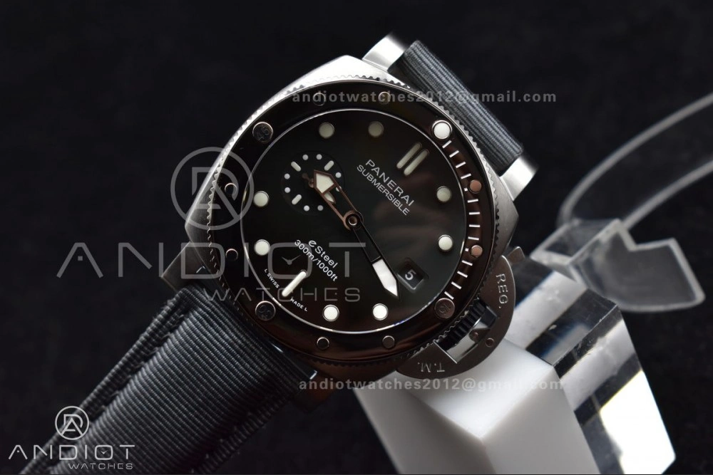 PAM1288 Y SBF 1:1 Best Edition Gray Dial on Gray Nylon Strap P900