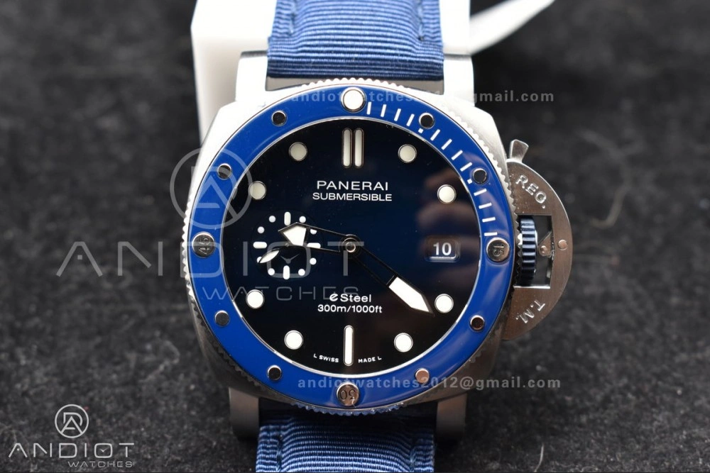 PAM1289 VSF 1:1 Best Edition Blue Dial on Blue Nylon Strap P900