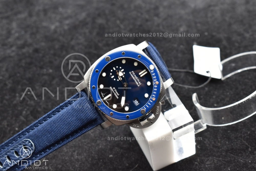 PAM1289 VSF 1:1 Best Edition Blue Dial on Blue Nylon Strap P900