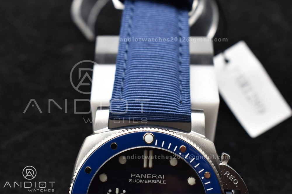 PAM1289 VSF 1:1 Best Edition Blue Dial on Blue Nylon Strap P900