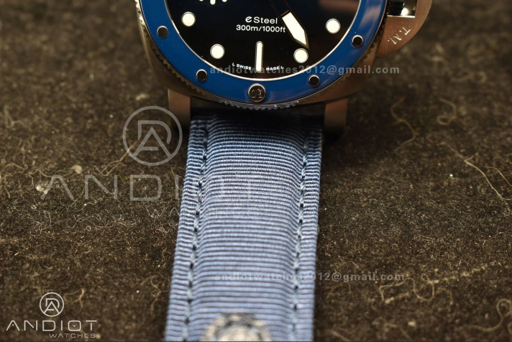 PAM1289 VSF 1:1 Best Edition Blue Dial on Blue Nylon Strap P900