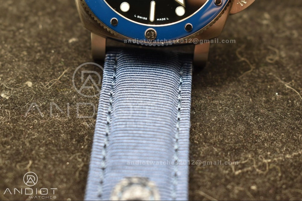 PAM1289 VSF 1:1 Best Edition Blue Dial on Blue Nylon Strap P900