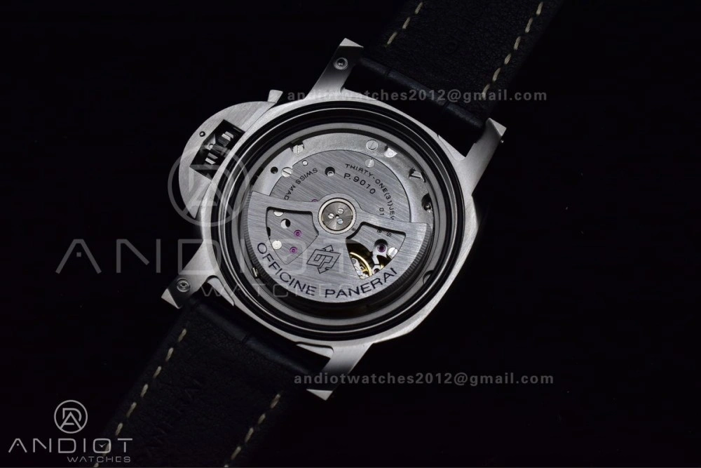 PAM1312  VSF 1:1 Best Edition Black Dial on Black Leather Strap P.9010