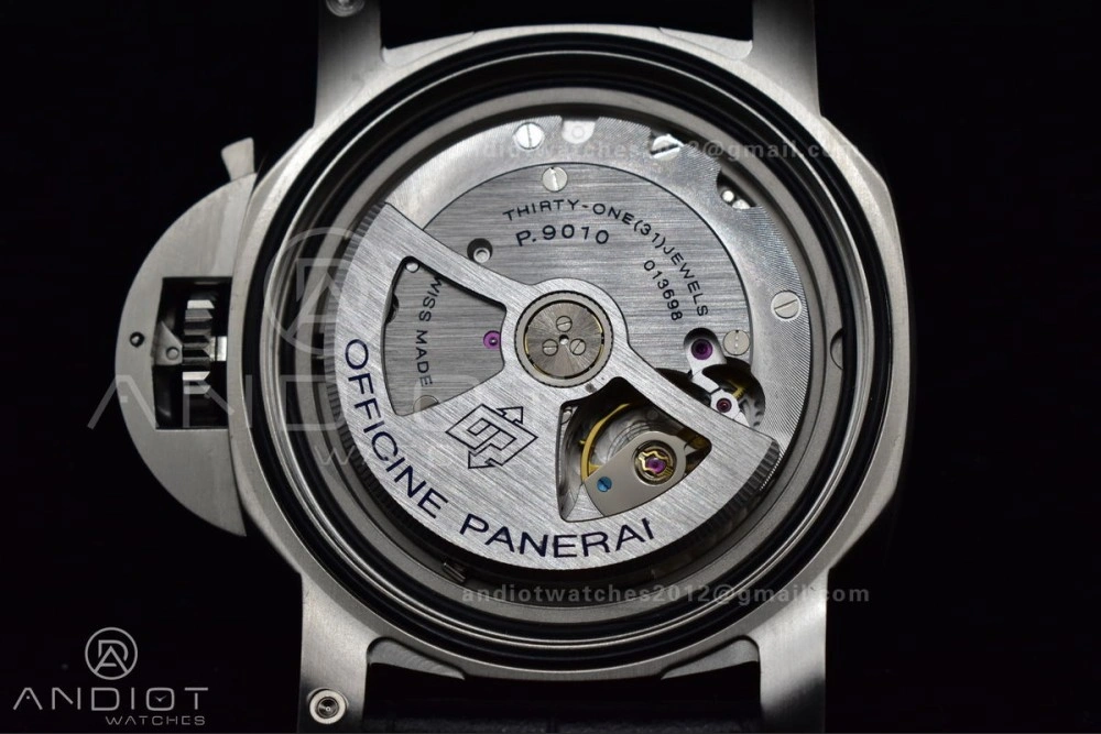 PAM1312  VSF 1:1 Best Edition Black Dial on Black Leather Strap P.9010