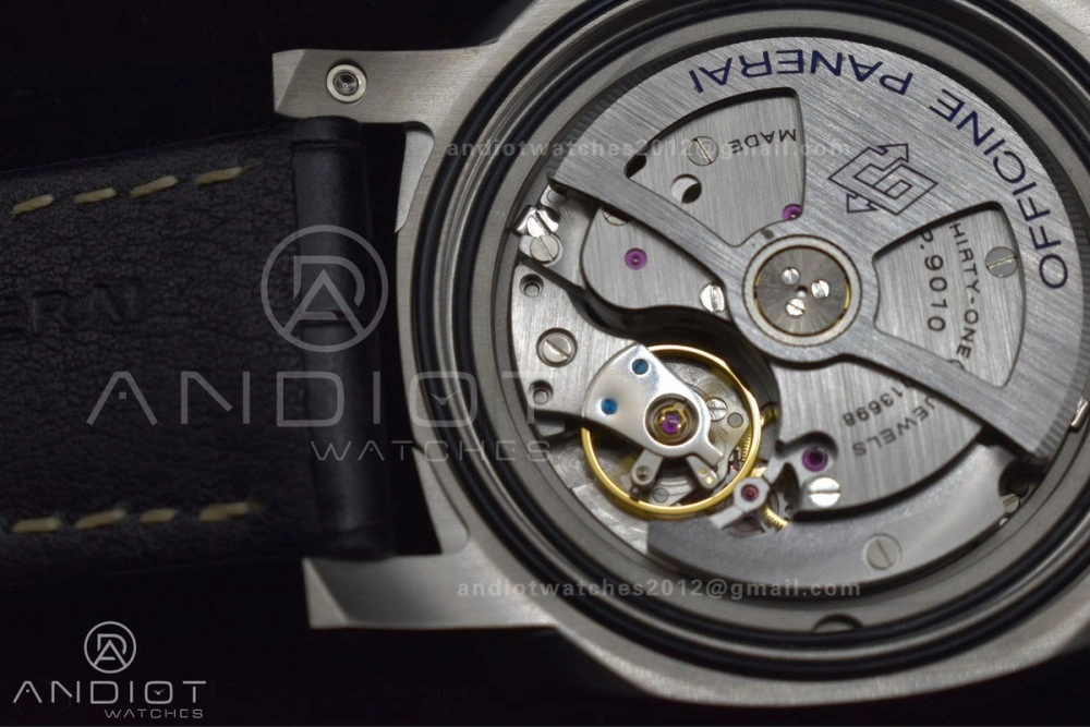 PAM1312  VSF 1:1 Best Edition Black Dial on Black Leather Strap P.9010