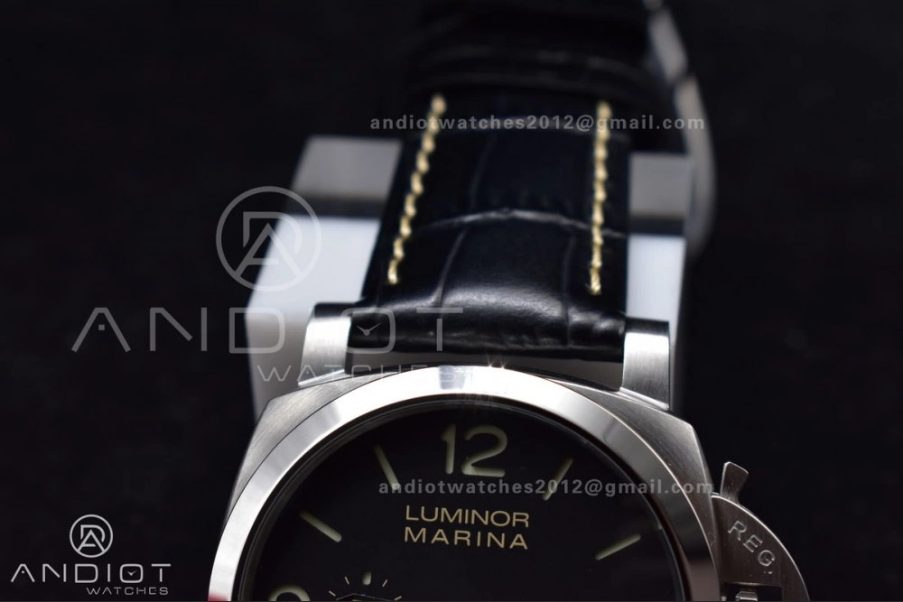 PAM1312 SBF 1:1 Best Edition Black Dial on Black Leather Strap P.9010 Clone