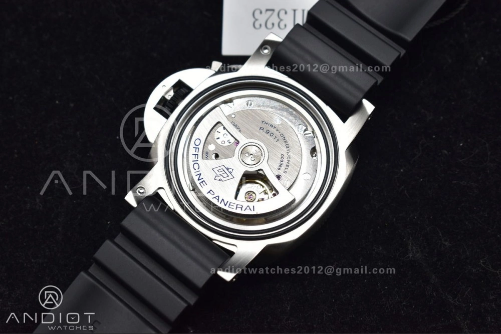 PAM1323 VSF 1:1 Best Edition Grey Dial On Black Rubber Strap P900