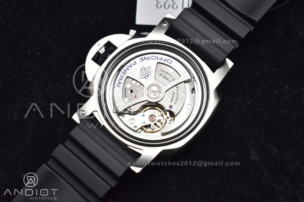 PAM1323 VSF 1:1 Best Edition Grey Dial On Black Rubber Strap P900