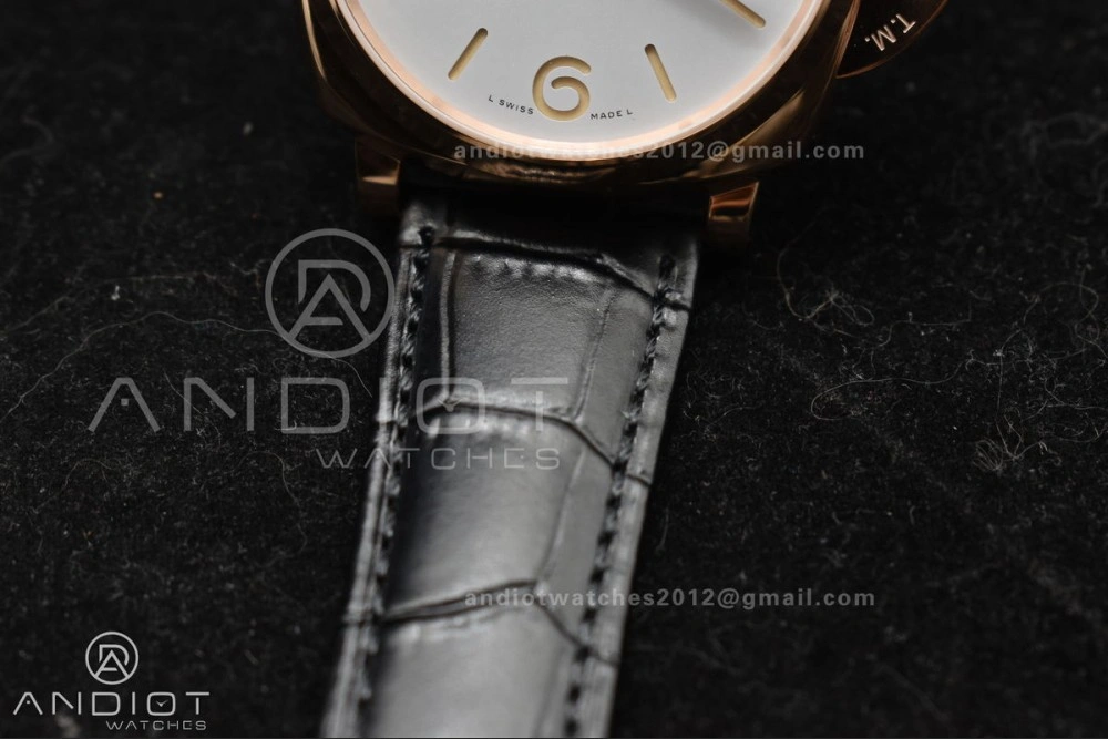 PAM1336 Luminor Due 42mm VSF Best Edition White Dial on Black Leather Strap P900