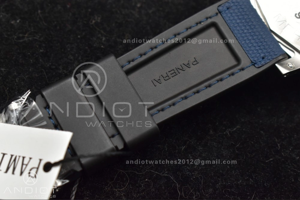 PAM1391 Luna Rossa Submersible VSF 1:1 Best Edition on Blue Fabric Strap P900