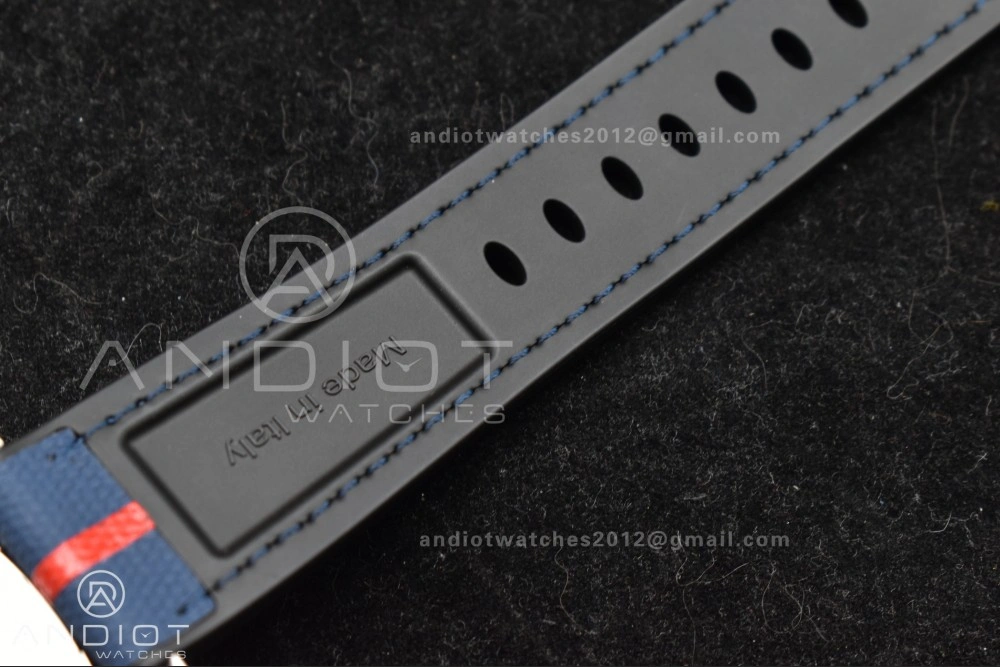 PAM1391 Luna Rossa Submersible VSF 1:1 Best Edition on Blue Fabric Strap P900