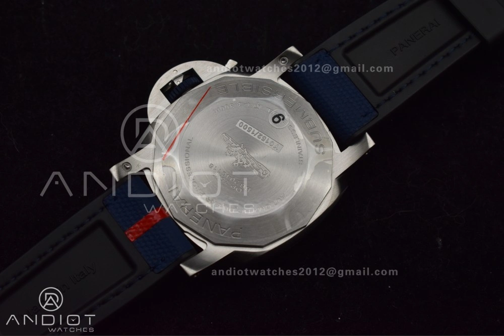 PAM1391 Luna Rossa Submersible VSF 1:1 Best Edition on Blue Fabric Strap P900