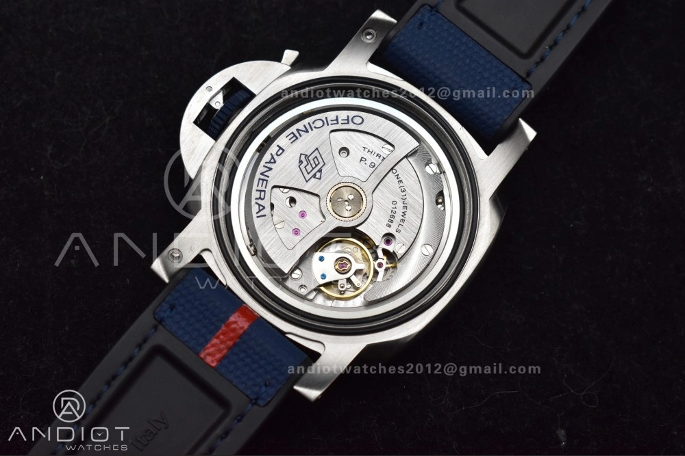 PAM1391 Luna Rossa Submersible VSF 1:1 Best Edition on Blue Fabric Strap P900