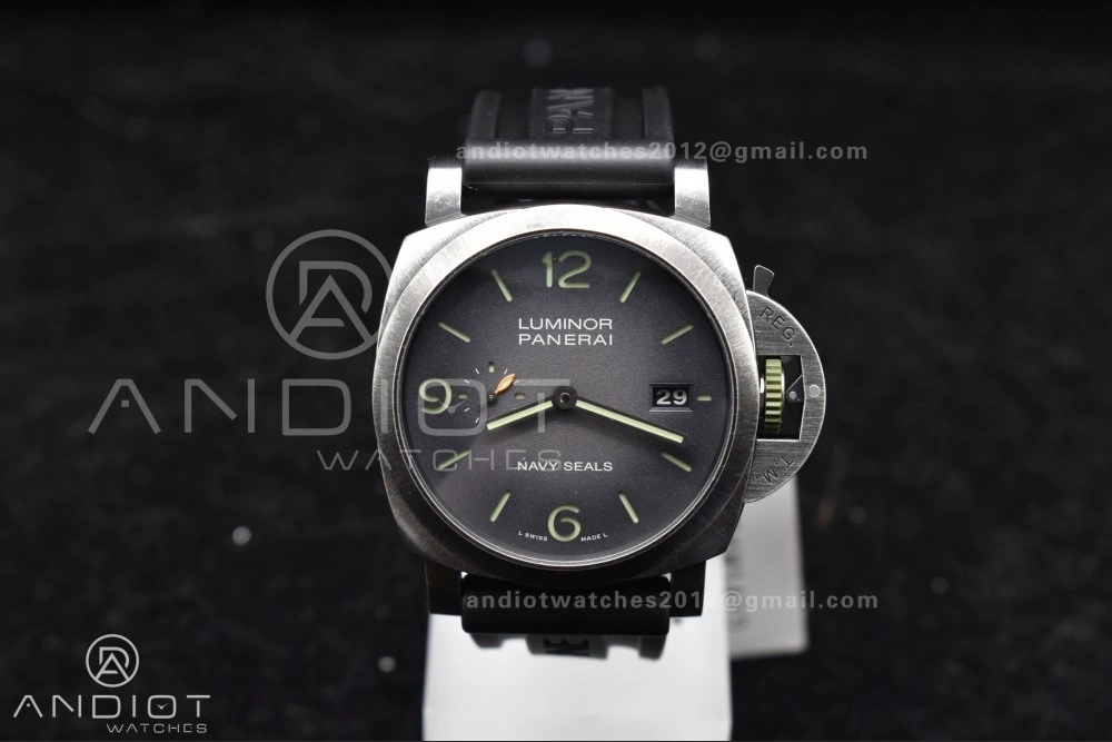 PAM1412 Navy SEALs VSF 1:1 Best Edition Iron Gray Dial on Rubber Strap P.9010 Clone