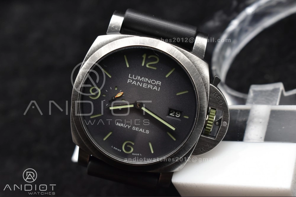 PAM1412 Navy SEALs VSF 1:1 Best Edition Iron Gray Dial on Rubber Strap P.9010 Clone