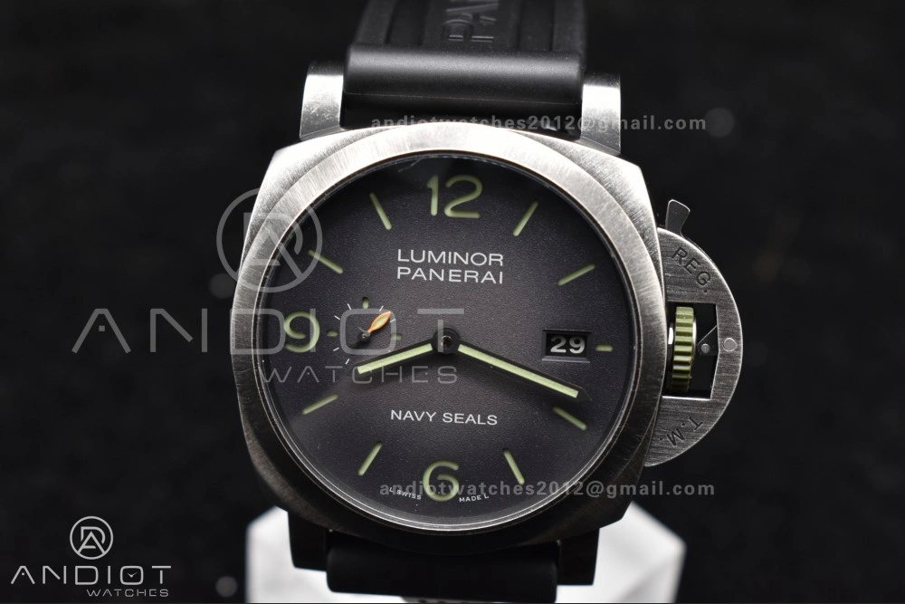 PAM1412 Navy SEALs VSF 1:1 Best Edition Iron Gray Dial on Rubber Strap P.9010 Clone