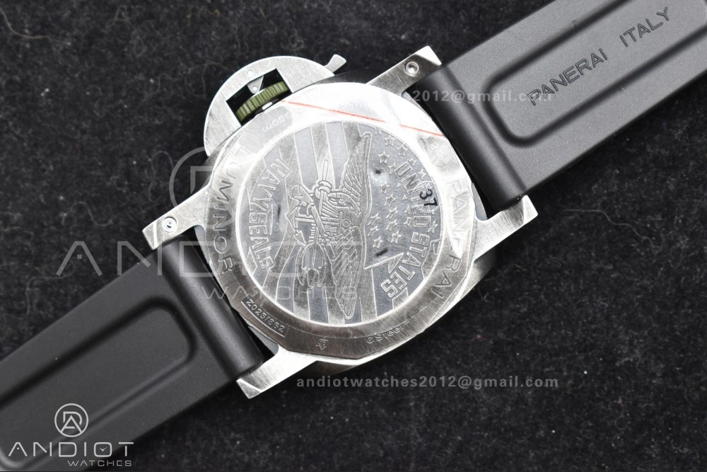 PAM1412 Navy SEALs VSF 1:1 Best Edition Iron Gray Dial on Rubber Strap P.9010 Clone