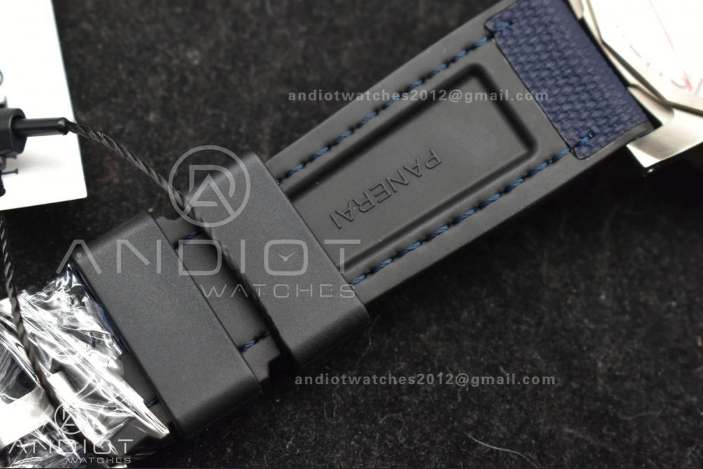 PAM1507 Submersible GMT Luna Rossa 42mm VSF 1:1 Best Edition on Blue Nylon Strap P900