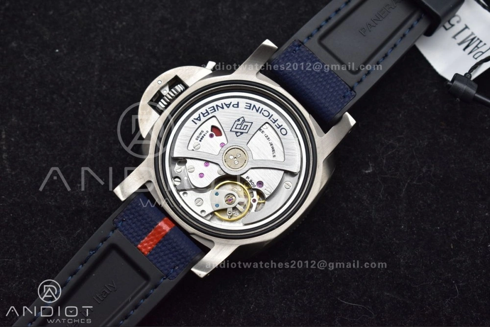 PAM1507 Submersible GMT Luna Rossa 42mm VSF 1:1 Best Edition on Blue Nylon Strap P900
