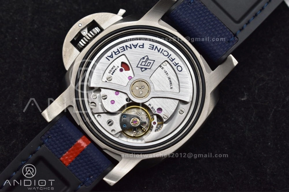 PAM1507 Submersible GMT Luna Rossa 42mm VSF 1:1 Best Edition on Blue Nylon Strap P900