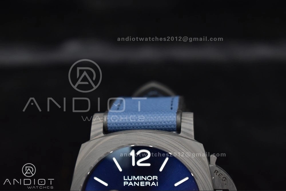 PAM1529 Luna Rossa Carbon-tech VSF 1:1 Best Edition on Blue Fabric Strap P.9010 Clone