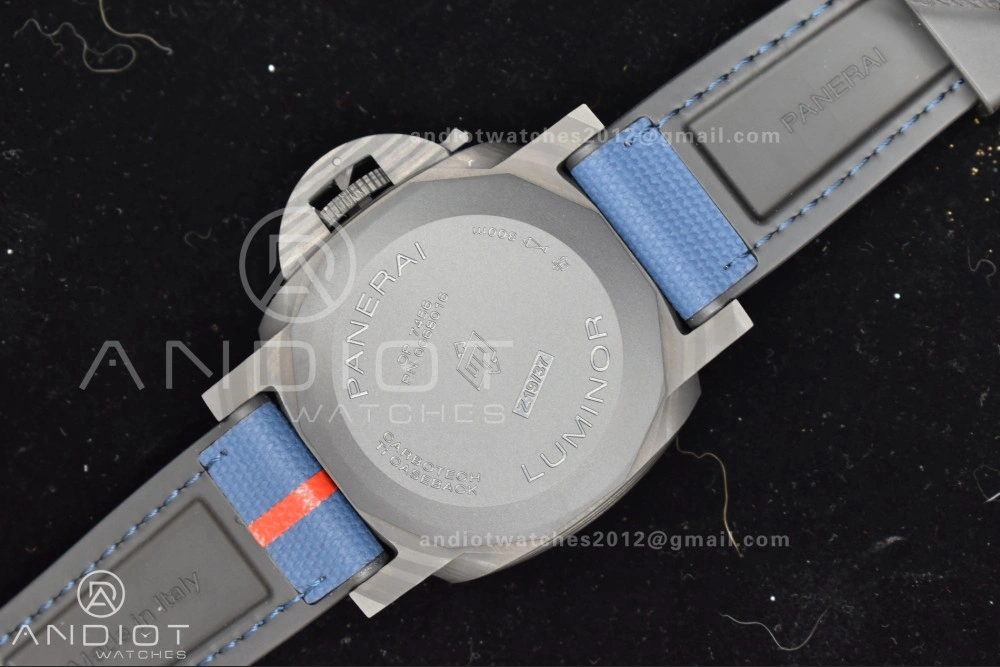 PAM1529 Luna Rossa Carbon-tech VSF 1:1 Best Edition on Blue Fabric Strap P.9010 Clone