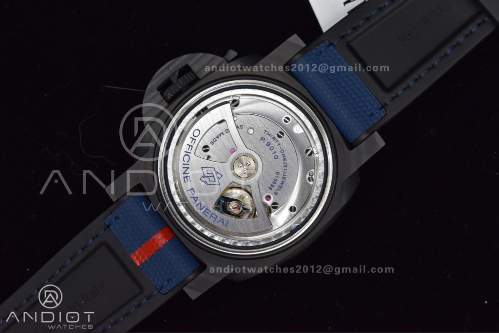 PAM1529 Luna Rossa Carbon-tech VSF 1:1 Best Edition on Blue Fabric Strap P.9010 Clone