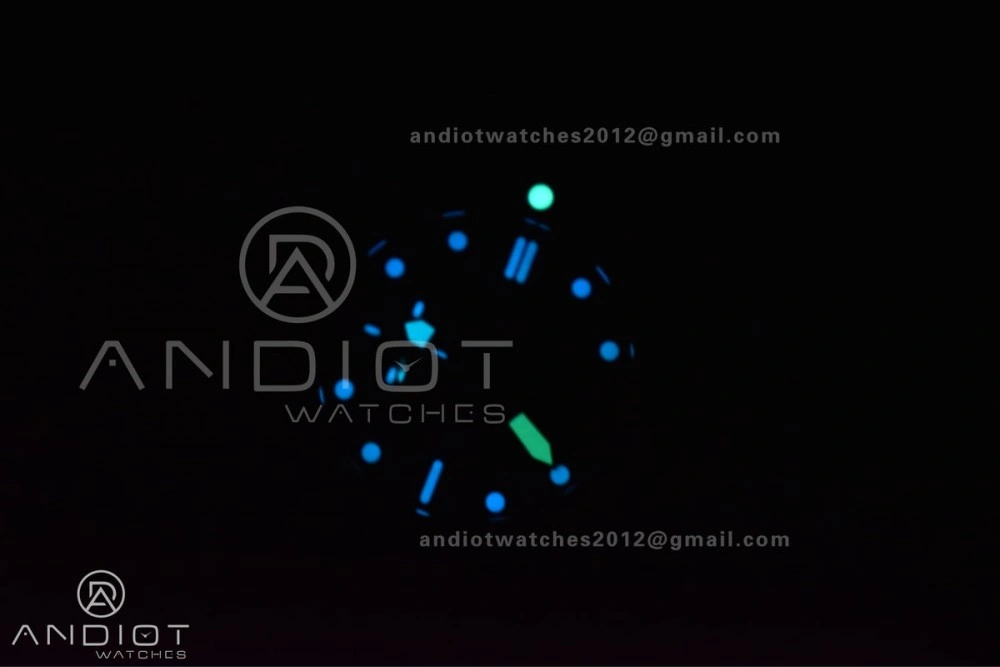 PAM1616 Carbotech 47mm VSF Best Edition Black Dial Blue Markers on Rubber Strap P.9010 Clone