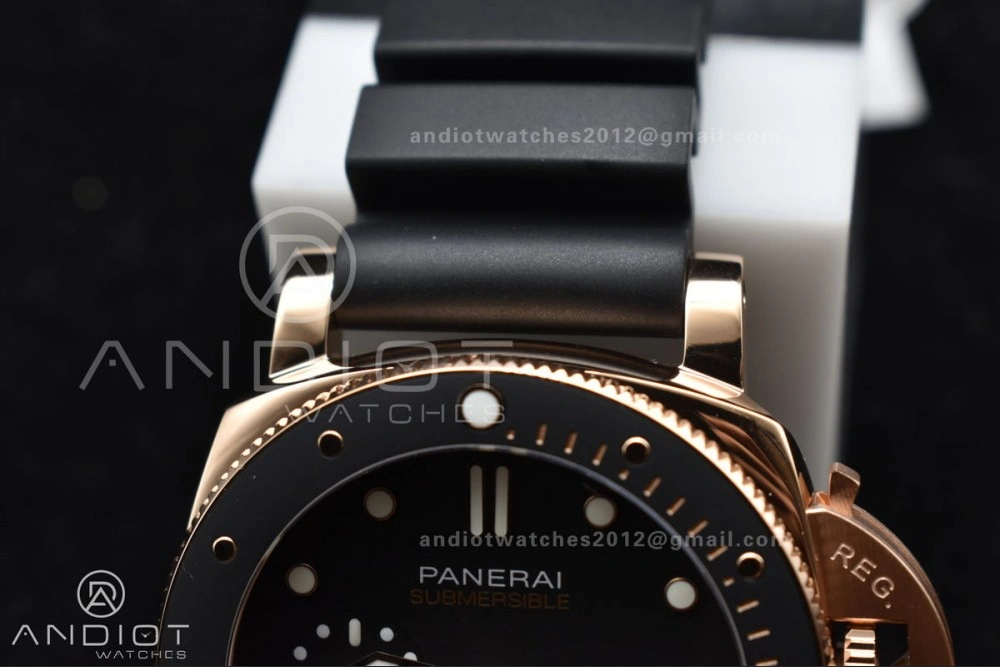 PAM2164 Submersible 42mm VSF Best Edition Black Dial on Black Rubber Strap P900