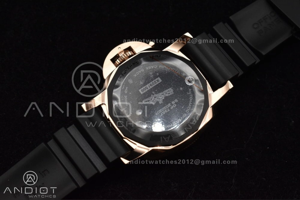 PAM2164 Submersible 42mm VSF Best Edition Black Dial on Black Rubber Strap P900