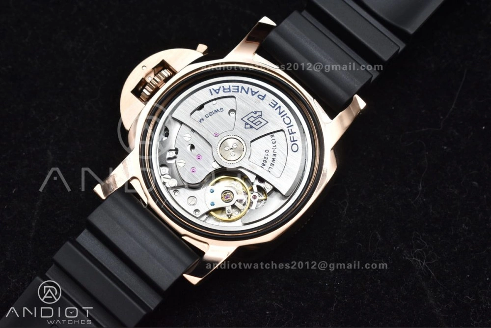 PAM2164 Submersible 42mm VSF Best Edition Black Dial on Black Rubber Strap P900