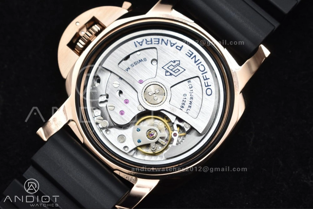 PAM2164 Submersible 42mm VSF Best Edition Black Dial on Black Rubber Strap P900