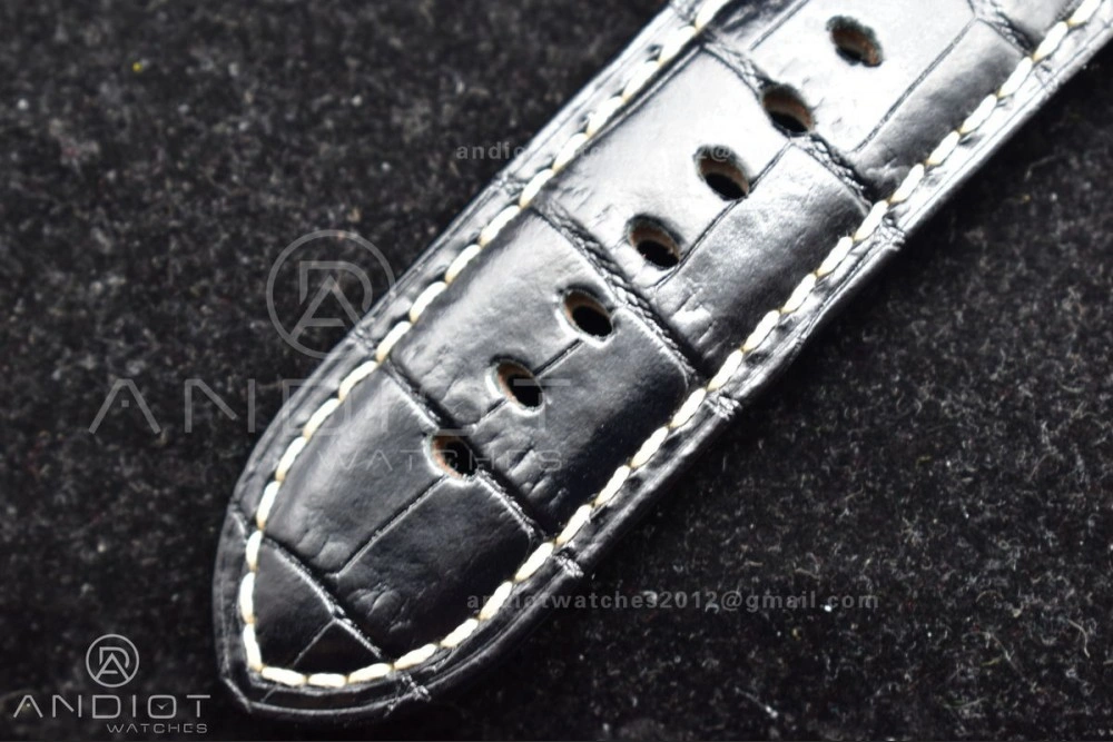 PAM217 H XF 1:1 Best Edition Superlumed Dial on Black Leather Strap A6497 with Y-Incabloc