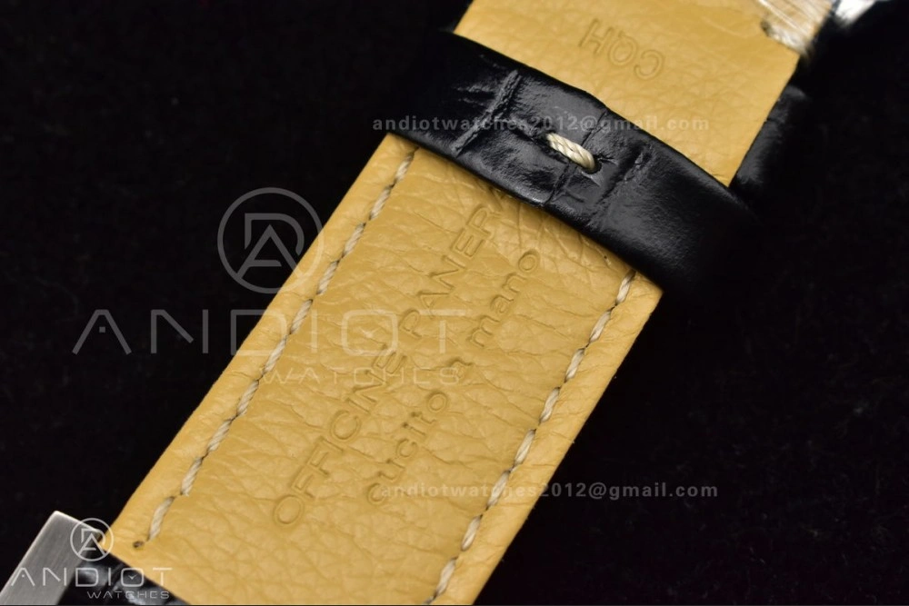 PAM217 H XF 1:1 Best Edition Superlumed Dial on Black Leather Strap A6497 with Y-Incabloc