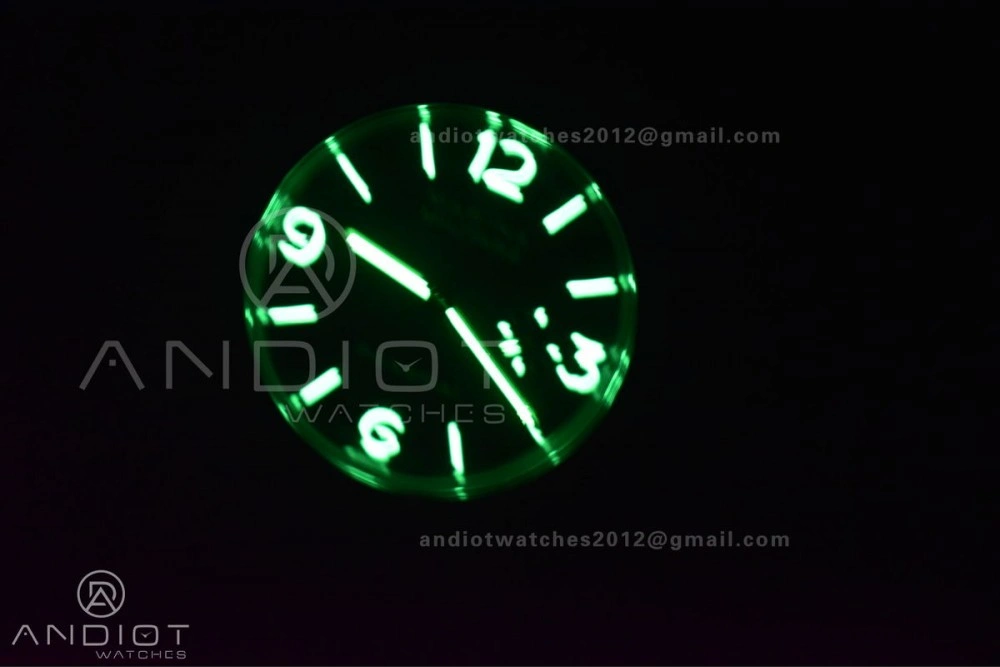 PAM217 H XF 1:1 Best Edition Superlumed Dial on Black Leather Strap A6497 with Y-Incabloc