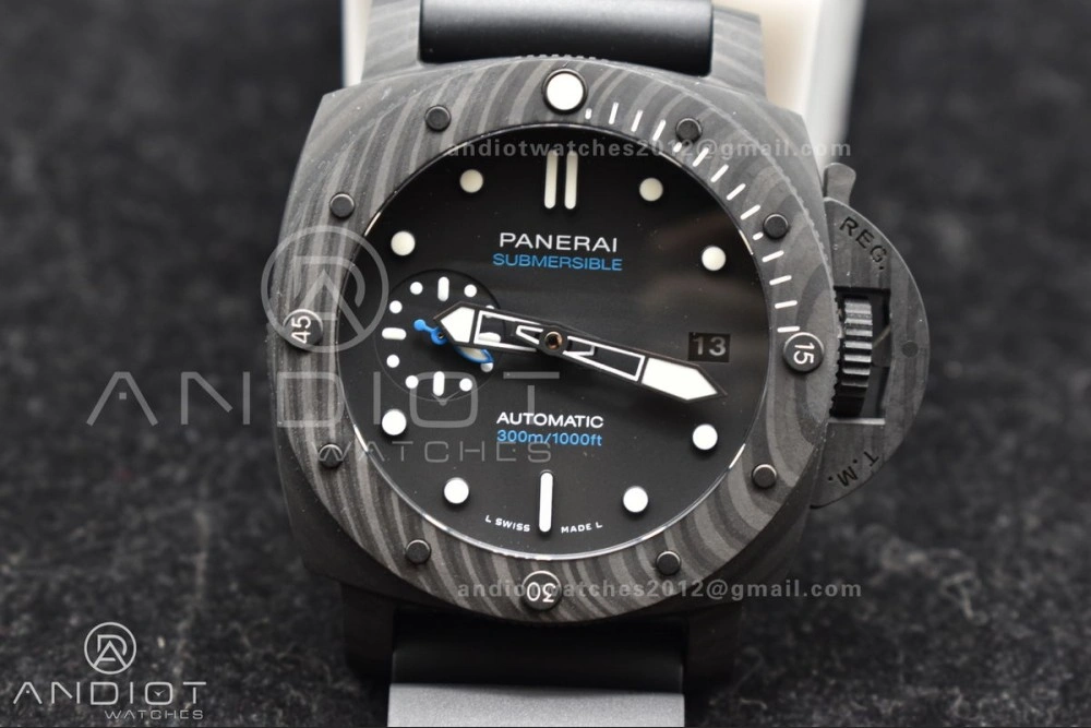 PAM2231 Carbotech 42mm VSF Best Edition Black Dial on Rubber Strap P.900 Clone
