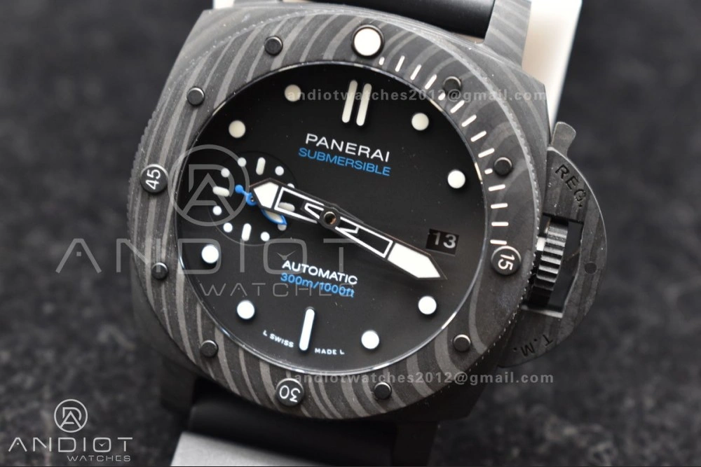 PAM2231 Carbotech 42mm VSF Best Edition Black Dial on Rubber Strap P.900 Clone