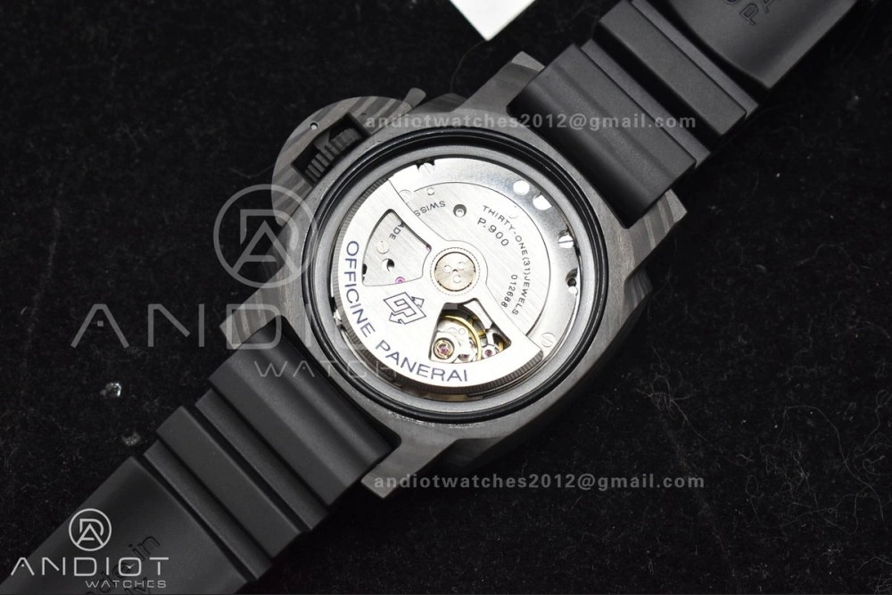 PAM2231 Carbotech 42mm VSF Best Edition Black Dial on Rubber Strap P.900 Clone