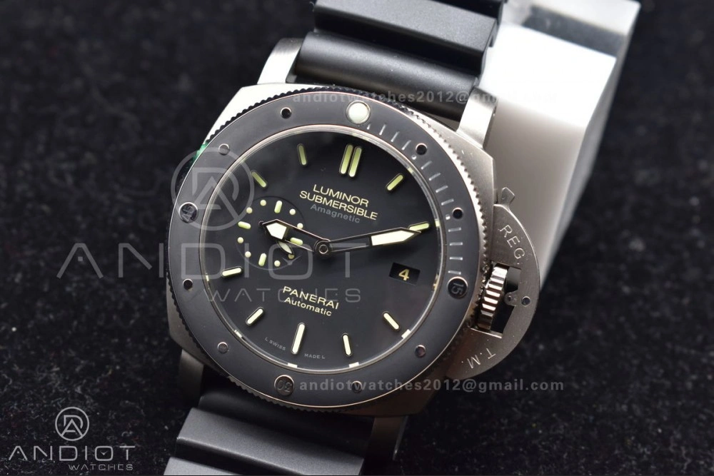 PAM389 O VSF 1:1 Best Edition on Black Rubber Strap P.9000 Super Clone V2