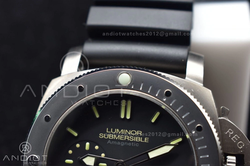 PAM389 O VSF 1:1 Best Edition on Black Rubber Strap P.9000 Super Clone V2